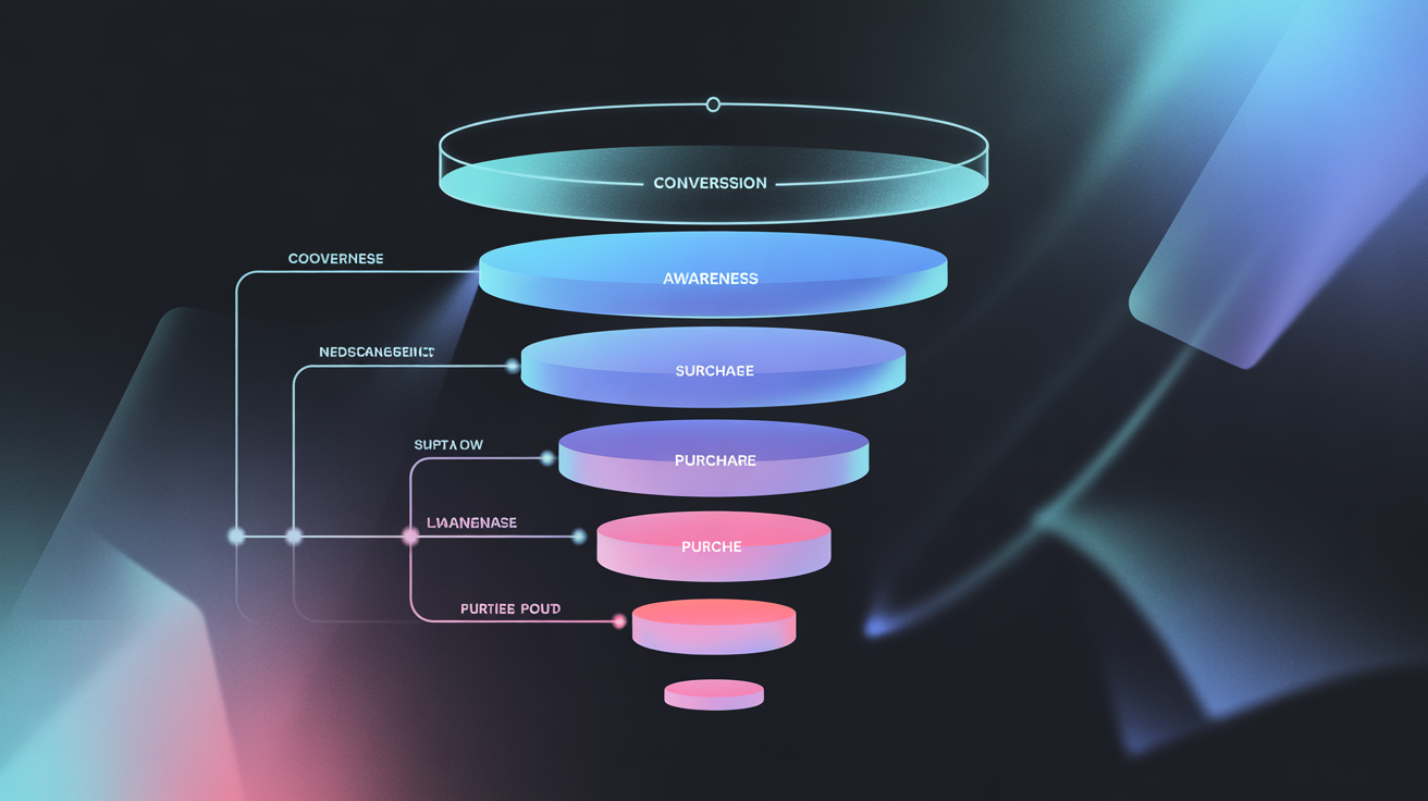 Dönüşüm hunisi infografiği