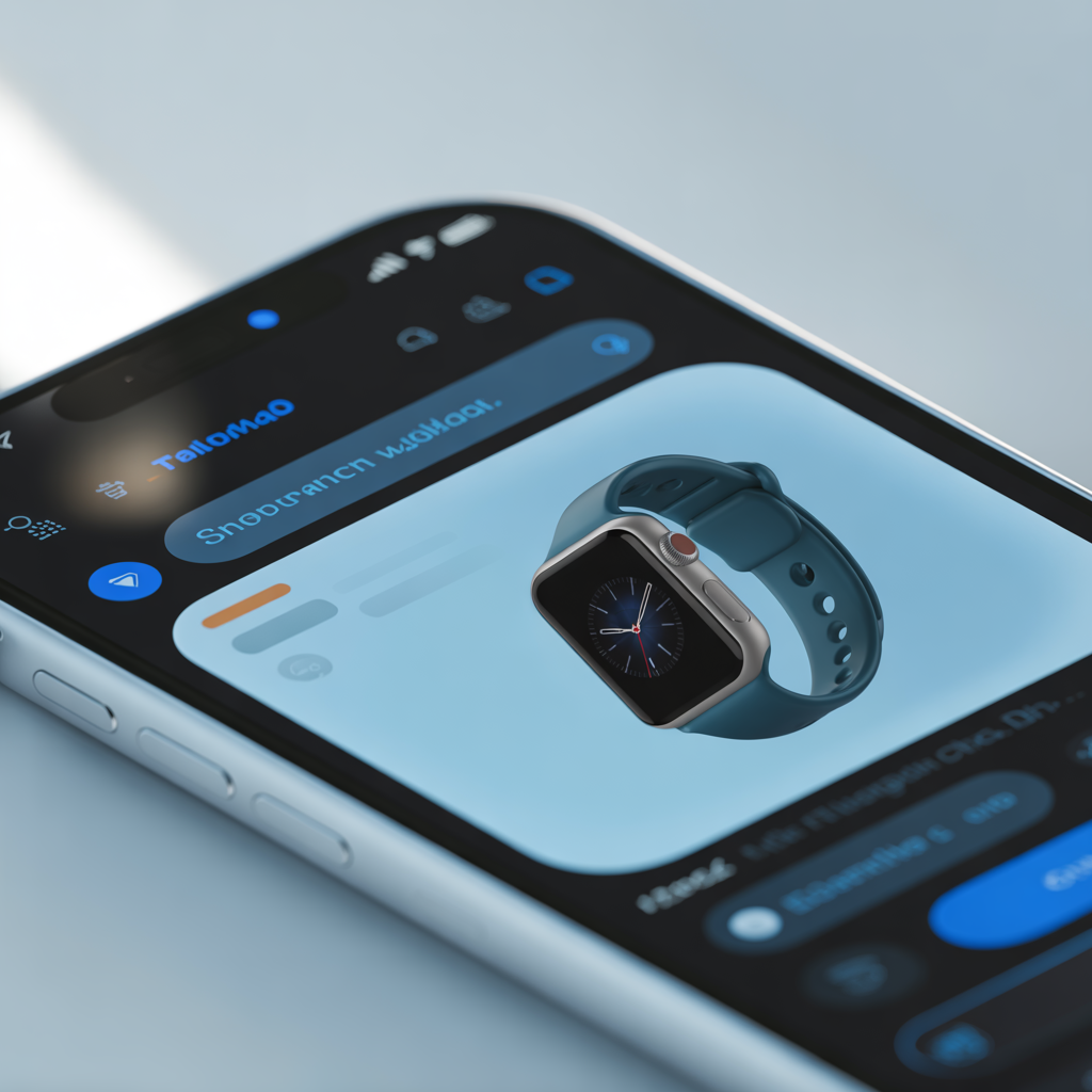AI chatbot alışveriş asistanı arayüzü
