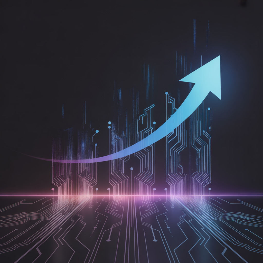 AI destekli pazarlama büyüme konsepti