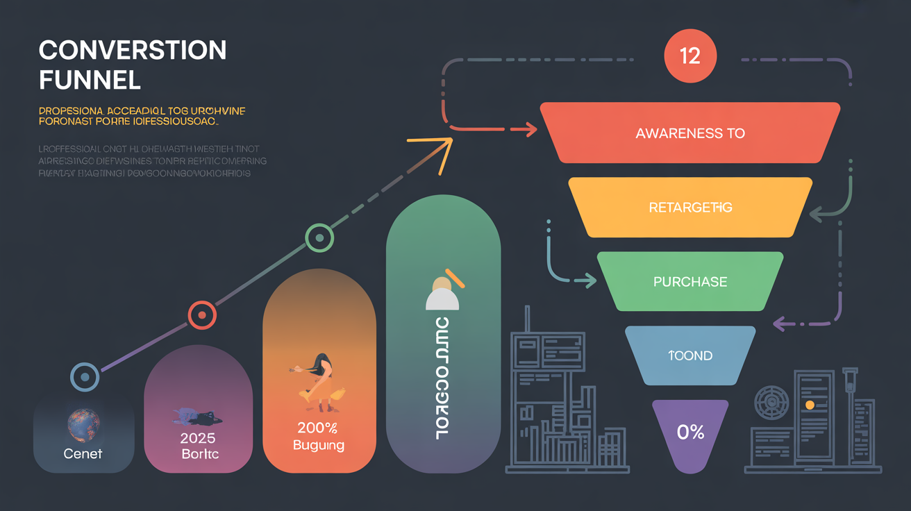 Dönüşüm hunisi infografik