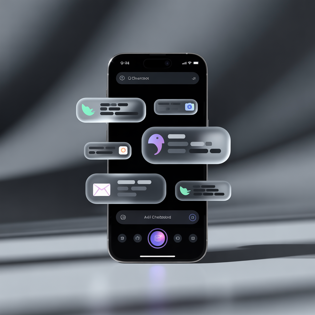 AI destekli sosyal medya chatbot arayüzü