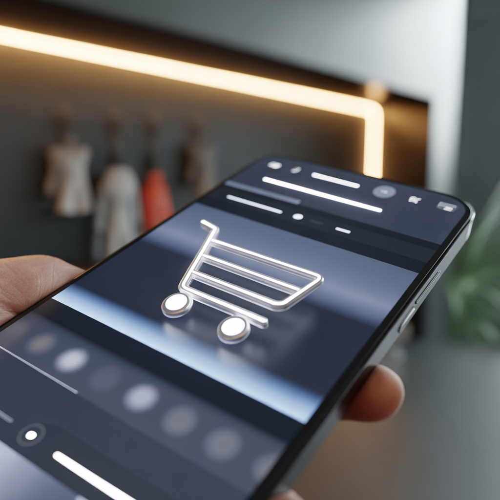 TikTok Live shopping mobil ekran arayüzü