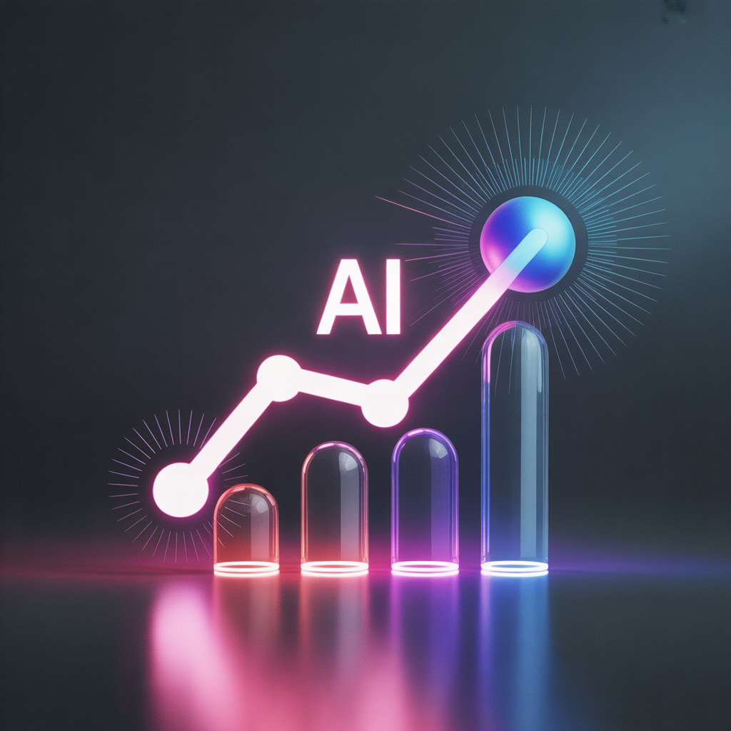 AI ile e-ticaret büyüme grafiği