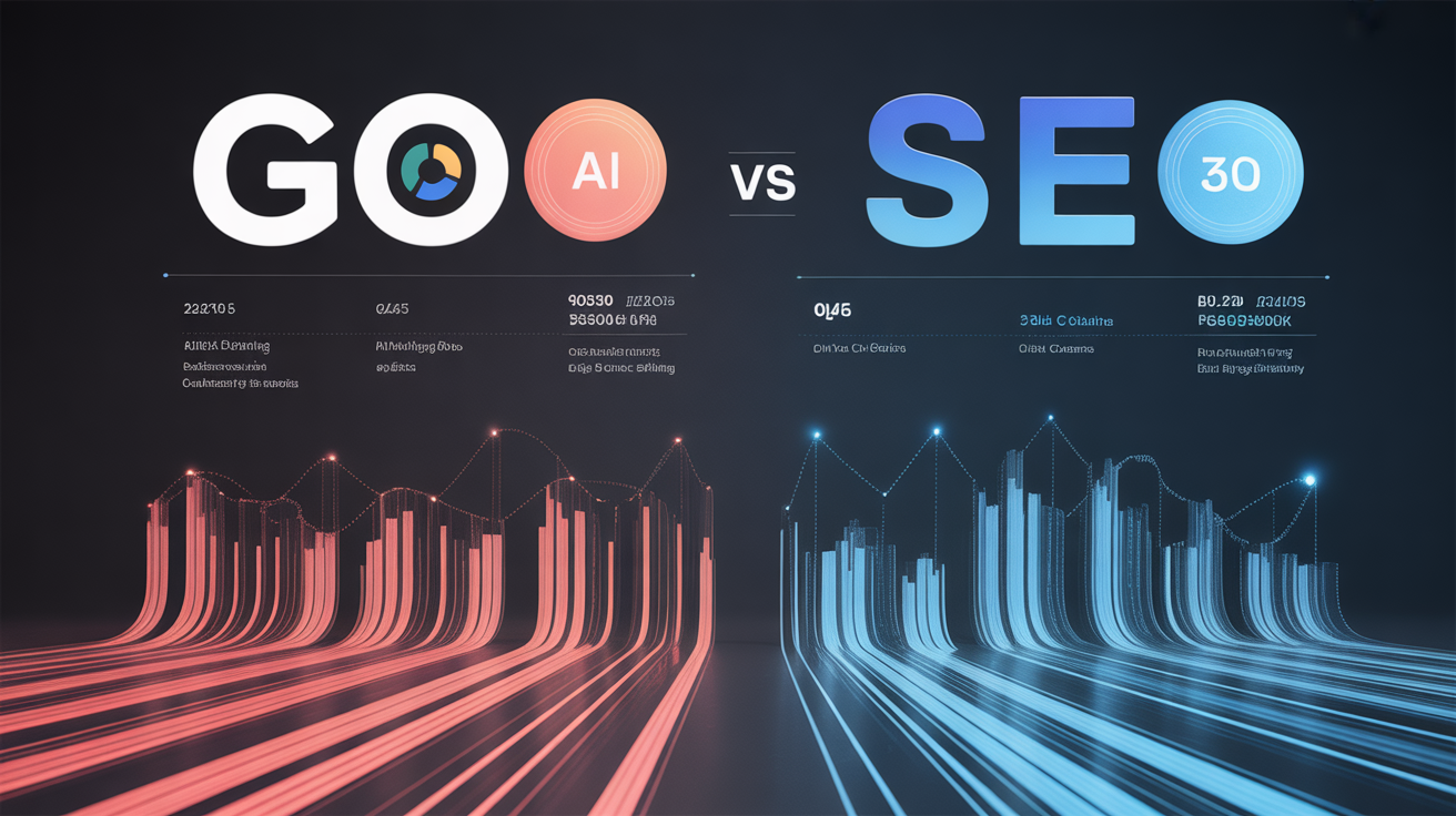 GEO ve klasik SEO karşılaştırma infografik