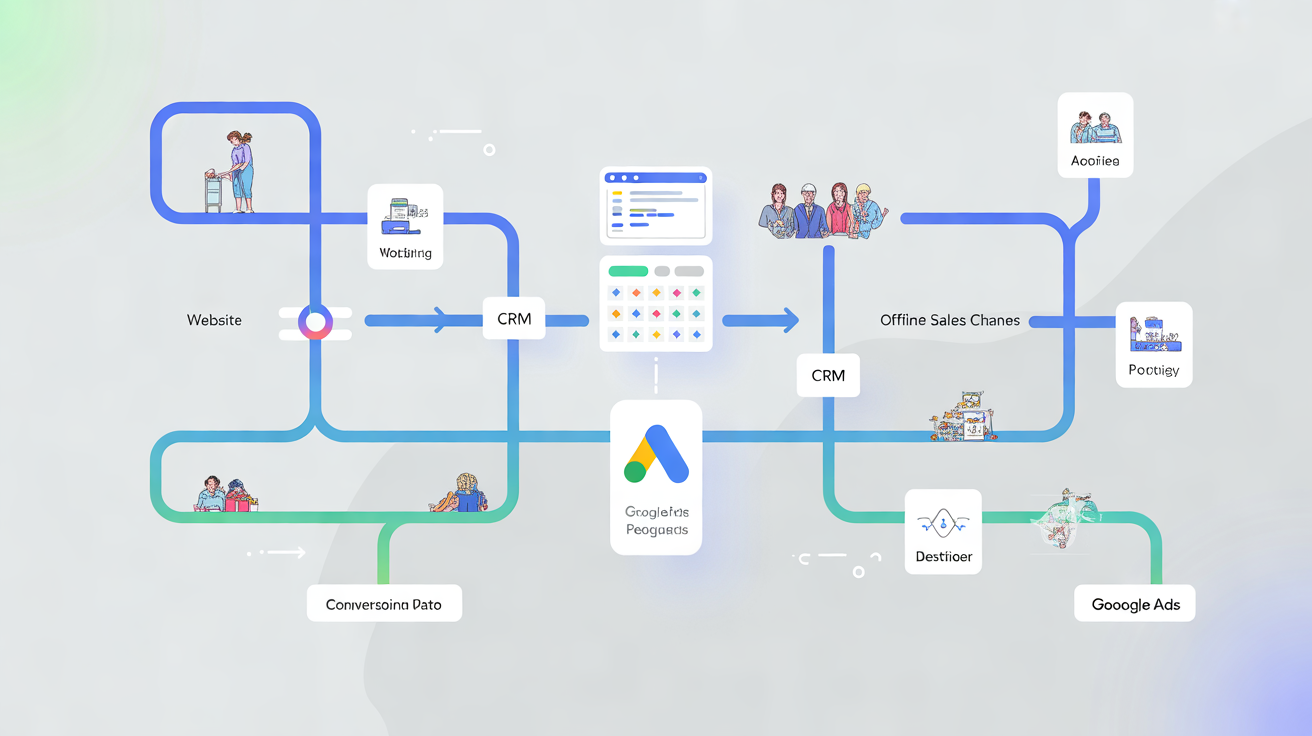 Web sitesi, CRM ve çevrimdışı satış verilerinin Google Ads'e akışı