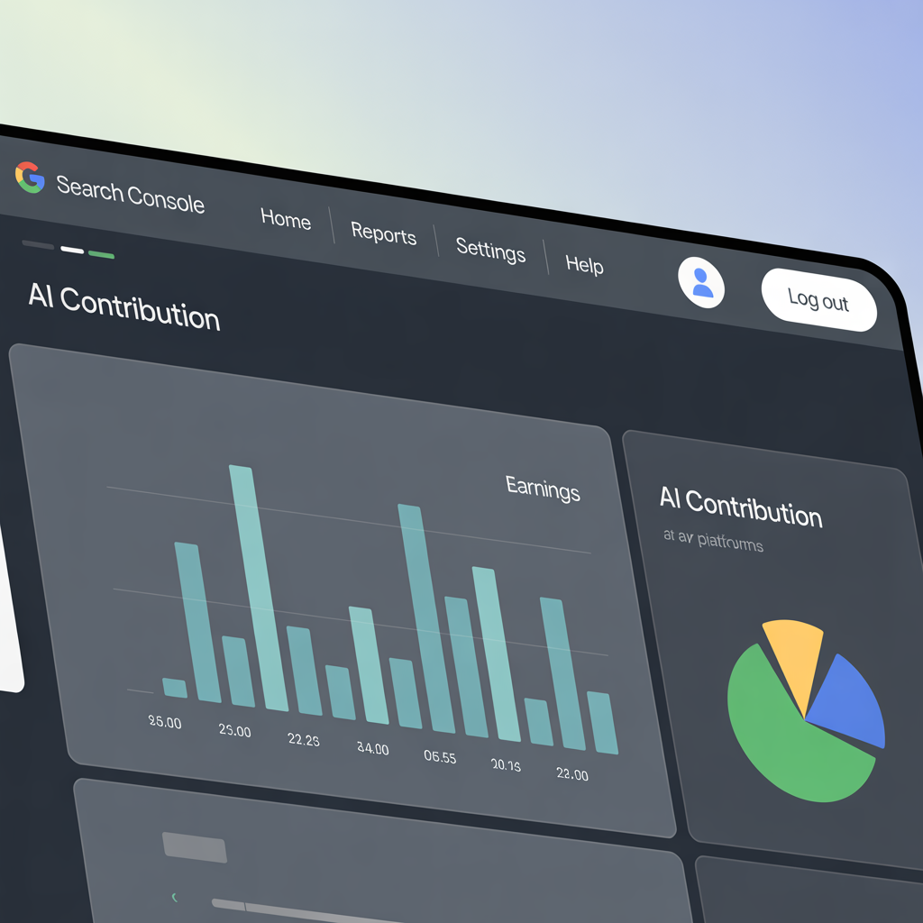 Search Console AI Contribution kazanç raporu