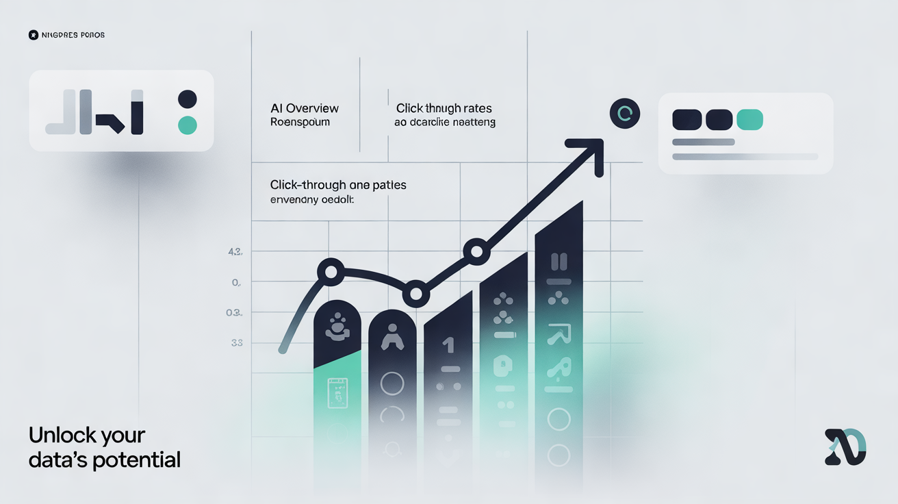 AI Overview kaynakları ve tıklama oranı infografiği