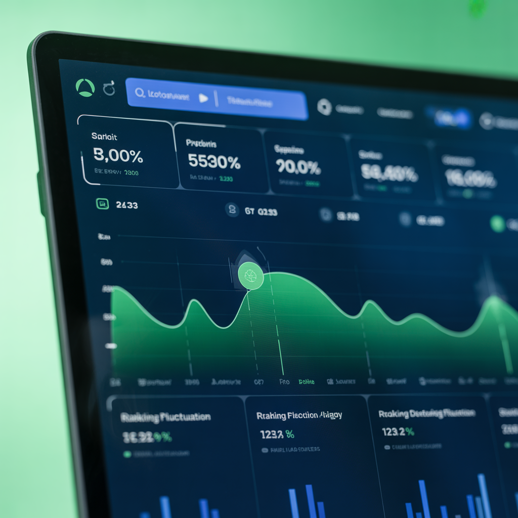 SEO sıralama değişiklikleri analiz paneli