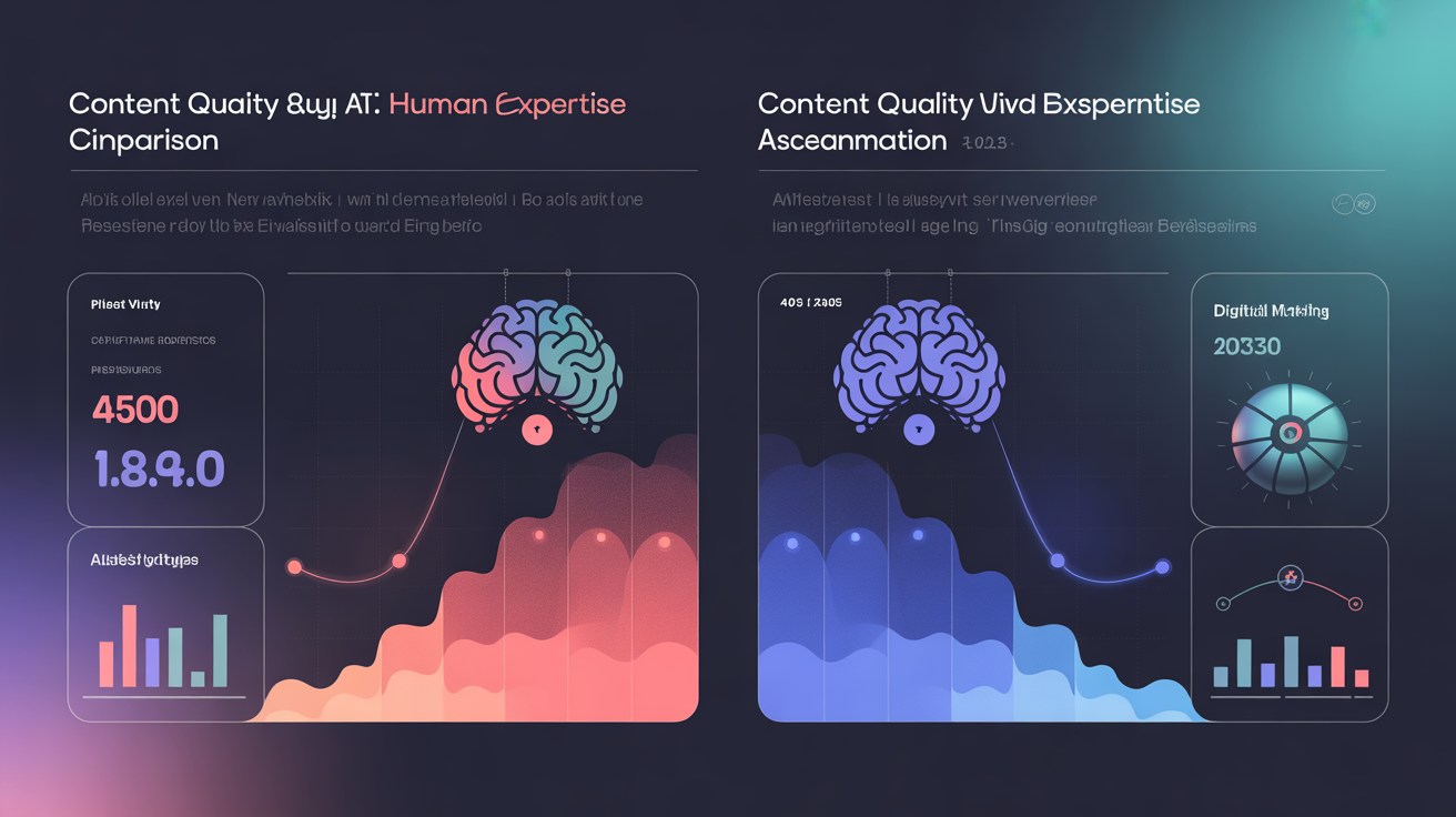 AI içerik kalitesi ve insan uzmanlığı karşılaştırması