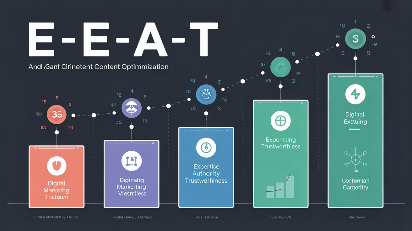 E-E-A-T sinyalleri ve içerik yapısı infografik