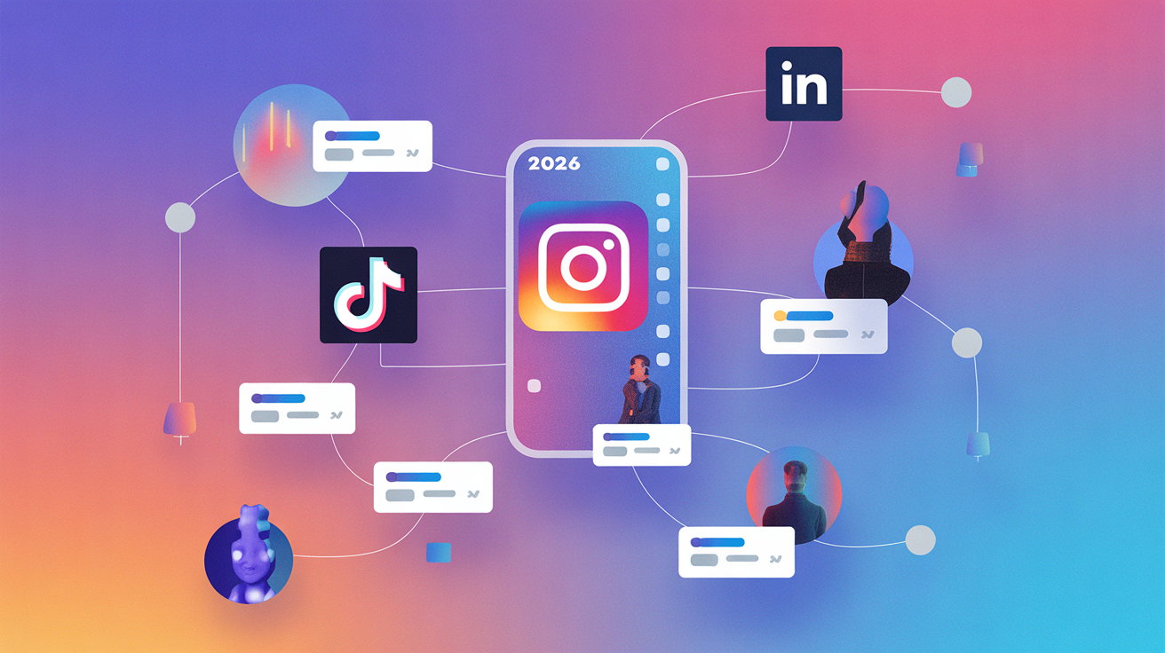 Instagram, TikTok ve LinkedIn Algoritmaları 2026: Erişim Rehberi