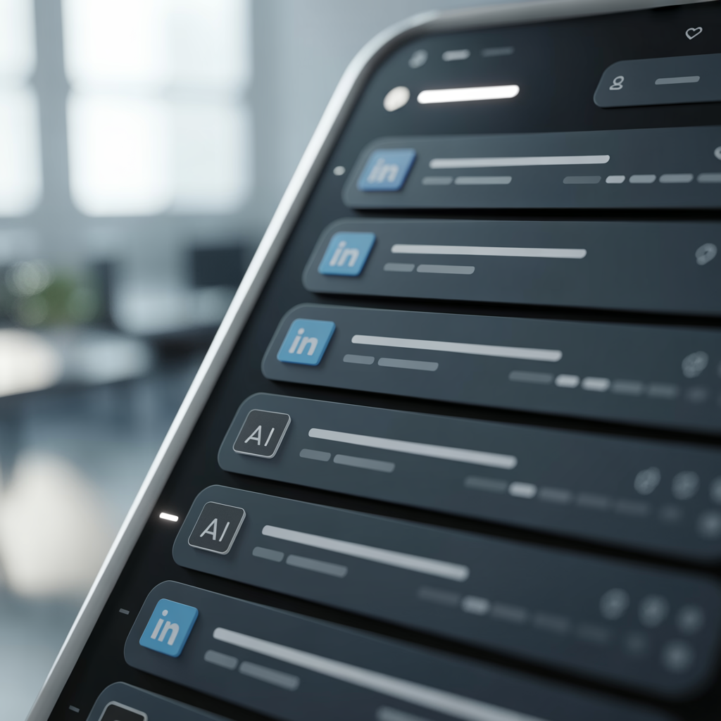 LinkedIn akışında yapay zeka üretimi paylaşımlar