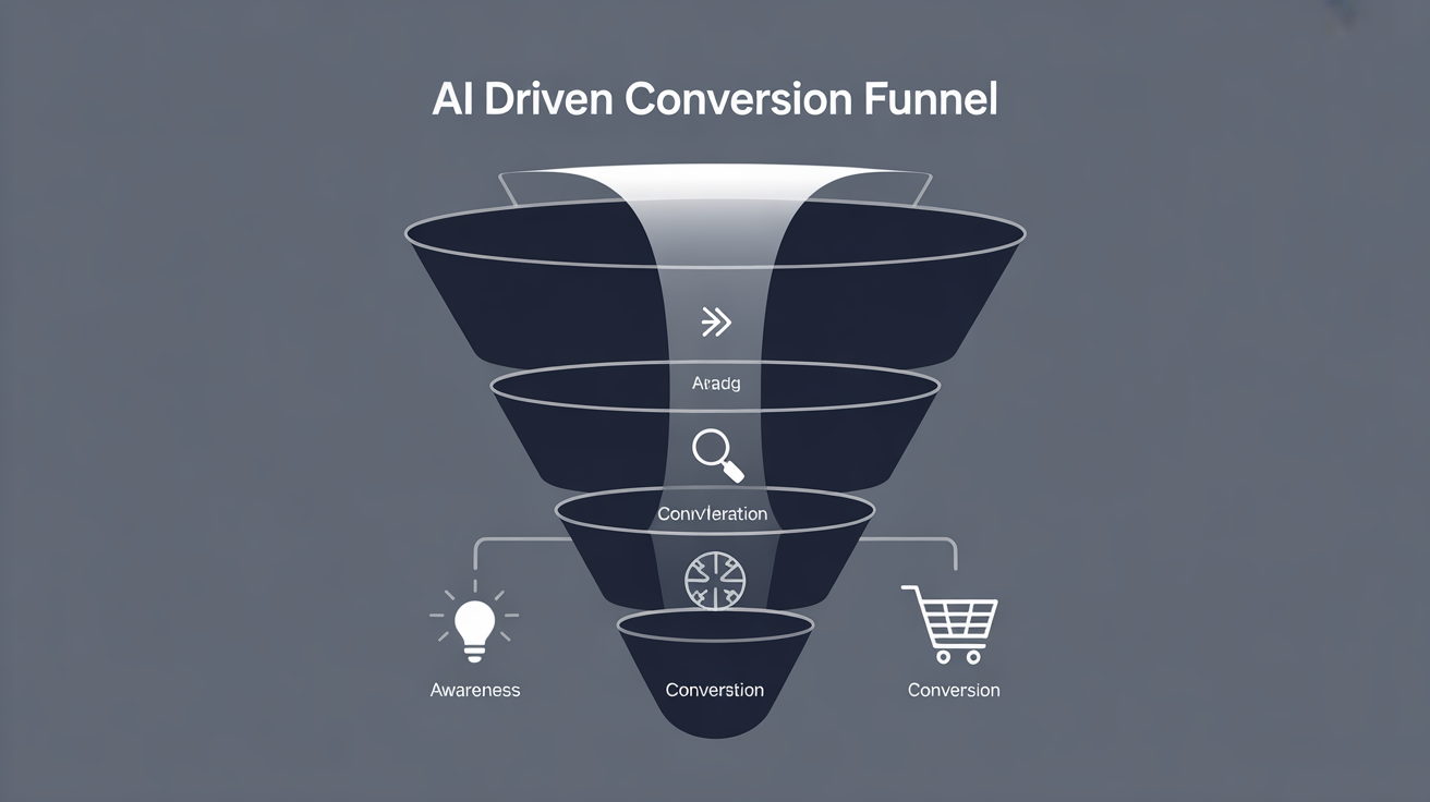 Yapay zekâ destekli dönüşüm hunisi optimizasyonu