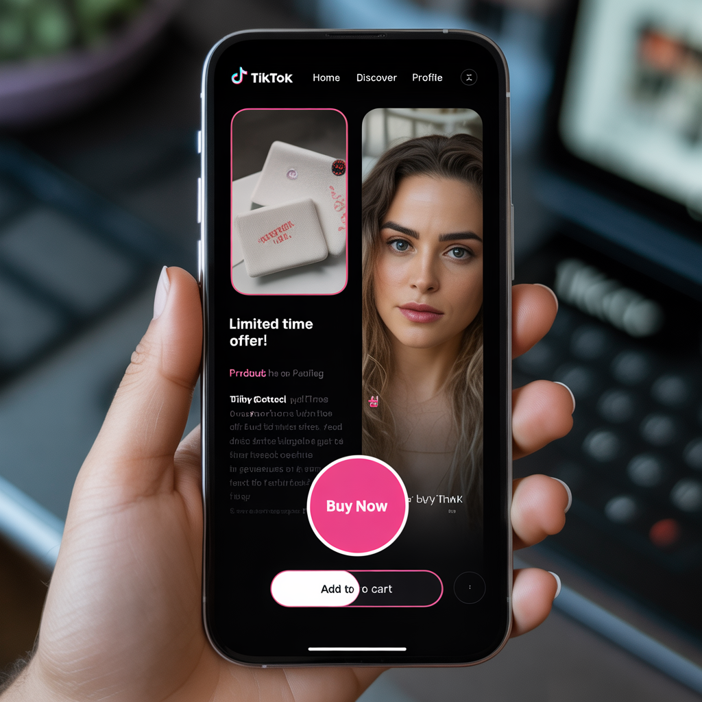 TikTok canlı yayın satış arayüzü