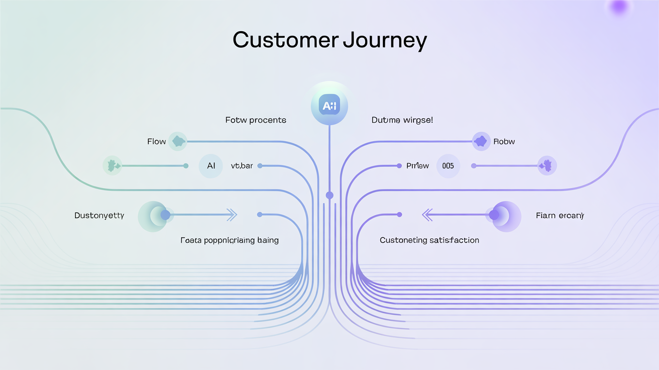 AI müşteri yolculuğu görselleştirmesi