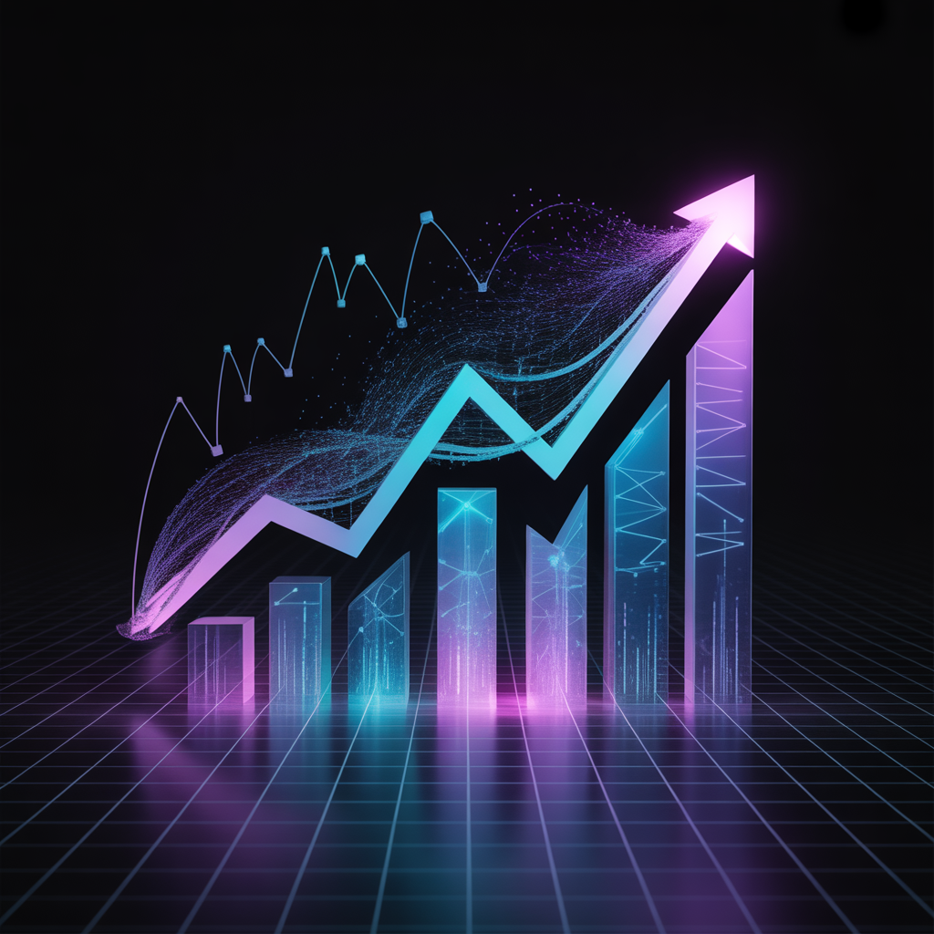 Yapay zeka ile büyüme konsepti