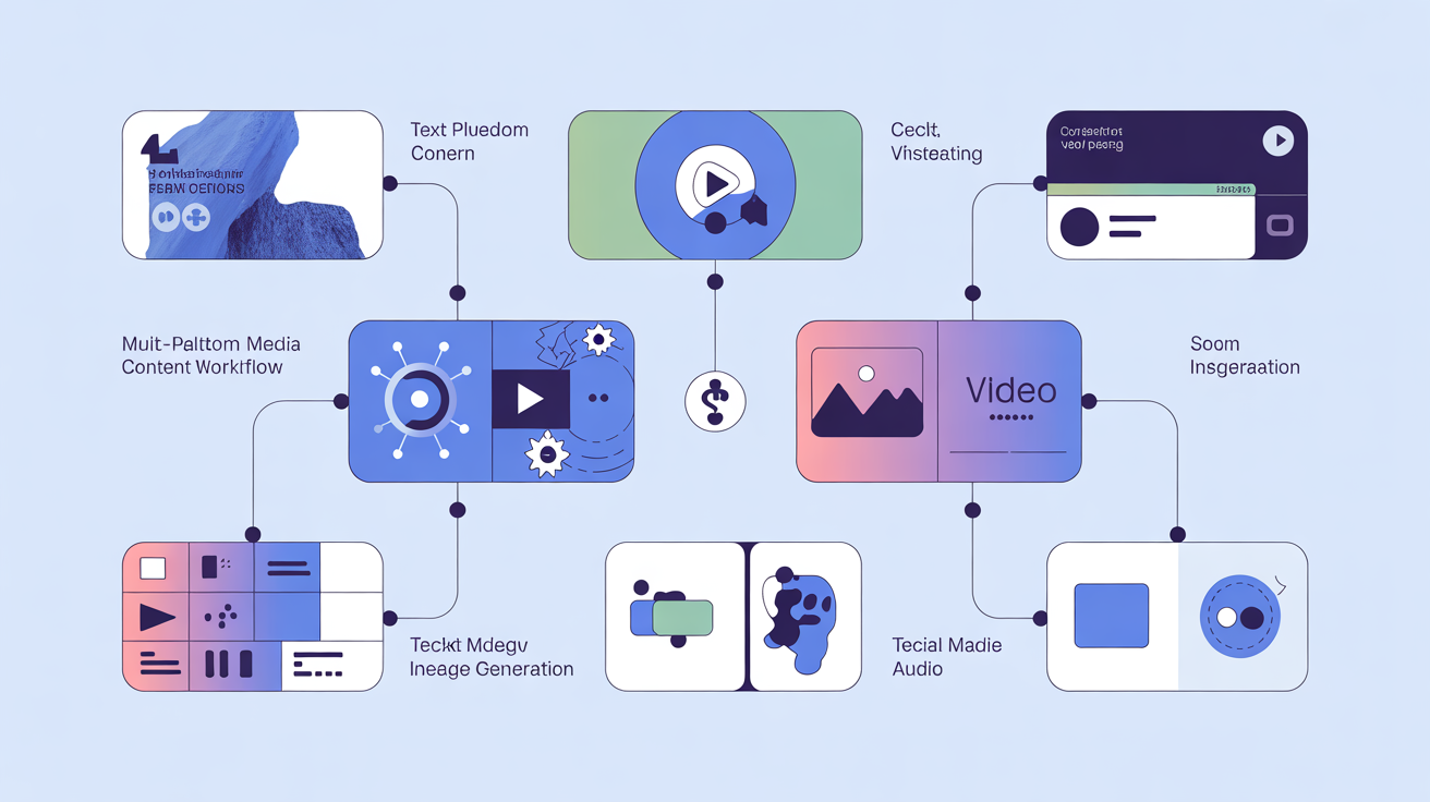 Çok platformlu yapay zeka içerik iş akışı